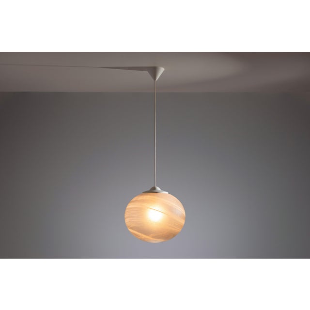 Vintage Globe Pendant Lamp with Bubble Glass Shade from Peill & Putzler, 1970s For Sale - Image 11 of 11