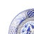 Earthenware - 40 cm earthenware plate (signed). Portuguese, 20th century, decorated in shades of blue and wine, with birds...