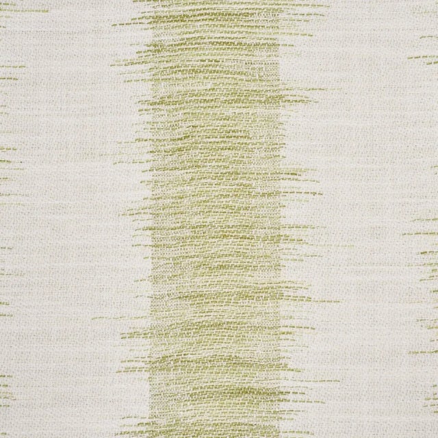 Contemporary SAMPLE - Schumacher Attleboro Ikat Fabric In Leaf For Sale - Image 3 of 5