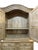 French Provincial French Provincial Bleached Oak Buffet À Deux Corps Cabinet With Carved Fruit Basket Doors For Sale - Image 3 of 12