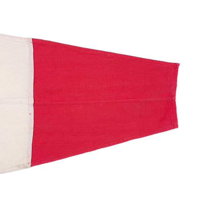 Vintage Distressed Nautical Signal Flag For Sale - Image 4 of 4