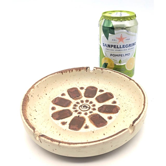 Ceramic Mid 20th Century Otagiri Stoneware Ceramic Ashtray For Sale - Image 7 of 11