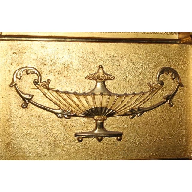 Early 19th Century 19th-Century Neoclassical Giltwood Triptych Overmantel Mirror For Sale - Image 5 of 12