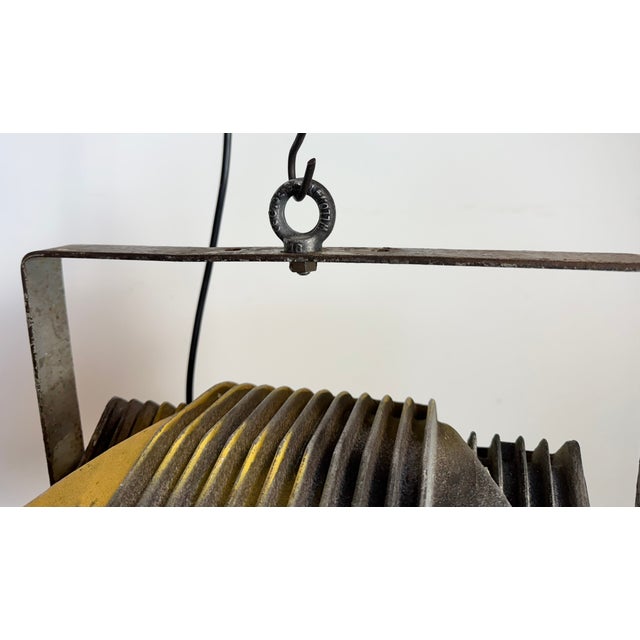 Metal Vintage Grey Theater Spotlight with Glass Cover from Elektrosvit, 1980s For Sale - Image 7 of 18