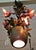 1970s Garland Faulkner Floral Tole Chandelier For Sale - Image 10 of 10