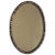 Antique Early 19th Century George III Irish Oval Mirror with Facet Cut Jewel Border For Sale - Image 11 of 11