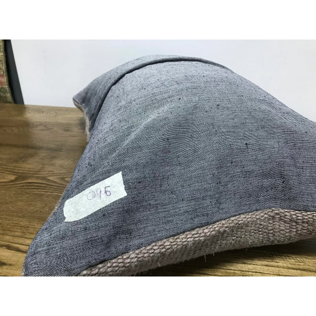 Handmade Vintage Beige Hemp Pillow Cover For Sale - Image 4 of 6