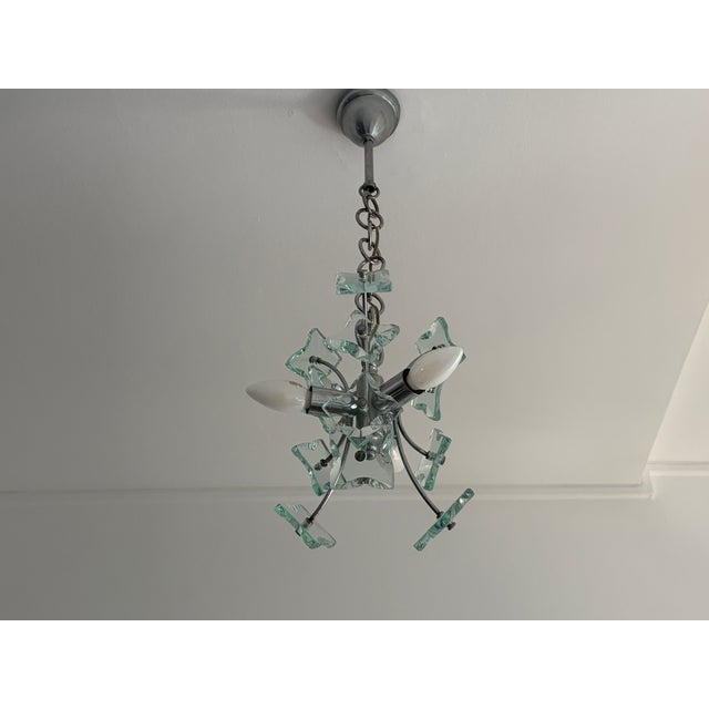 Glass Sputnik Chandelier from Fontana Arte, Italy, 1960s For Sale - Image 9 of 9