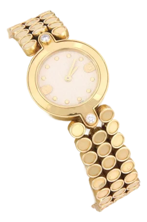 Harry Winston Diamond 18k Yellow Gold Ladies Quartz Wrist Watch
