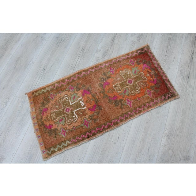 This gorgeous traditional hand knotted Vintage Anatolian area rug is approximately 60 years old in excellent vintage...