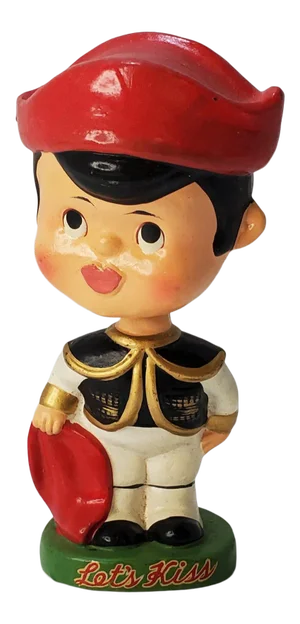 1950s Kissing Spanish Boy Bobble Head