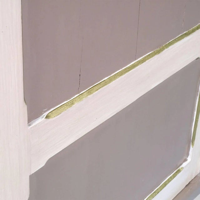 Rustic Antique Painted Wardrobe For Sale - Image 3 of 6