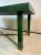 1980s Paolo Gucci Modernist Deep Green Lacquered Wood & Brass X Base Dining Table For Sale In Philadelphia - Image 6 of 10