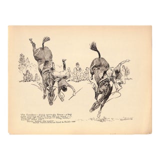 1930s The Tumblers - A Big Springy Fence North Warwickshire Point to Points 1929 by Paul Brown For Sale