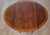 Late 20th Century American Federal Style Cross-Banded Matched Mahogany Drop-Leaf Extending Occasional Table Signed Baker Furniture For Sale - Image 5 of 17
