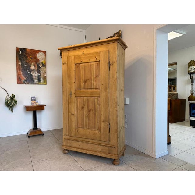 Antique Biedermeier Farmhouse Cabinet in Wood For Sale - Image 14 of 14