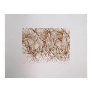 Guillaume Azoulay "Andante"Etching Hand Signed Limited Edition Ed.300