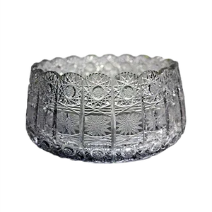 Antique Polished Lead Crystal Bowl