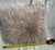 Contemporary Dusty Pink Mongolian Faux Fur Pillow For Sale - Image 3 of 5