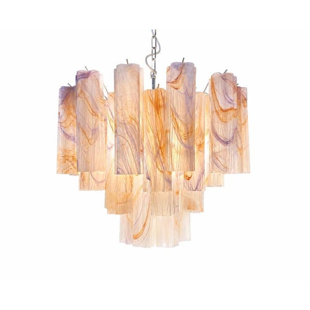 Vintage Murano Glass Chandeliers, 1990, Set of 2 For Sale - Image 3 of 15
