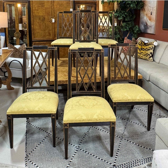 Neoclassical Ferguson Copeland Neoclassical Blemheim Dining Side Chairs - Set of 6 For Sale - Image 3 of 12