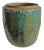 Vintage Green / Turquoise Ceramic Pot For Sale