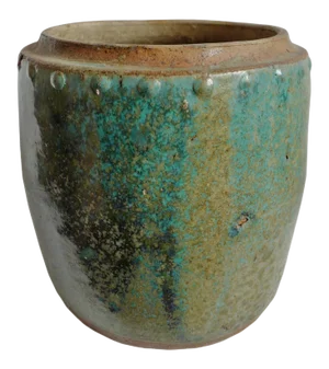 Vintage Green / Turquoise Ceramic Pot