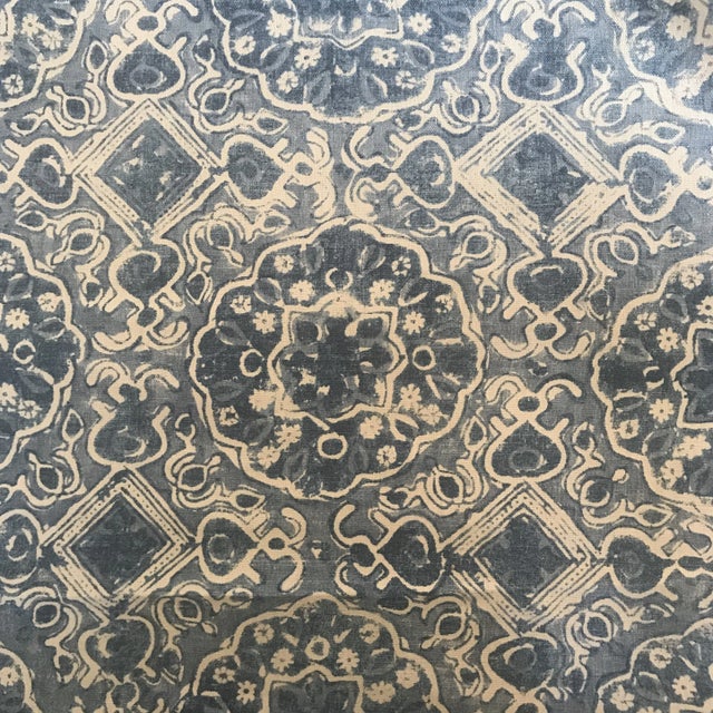 Blithfield & Co Ashcombe Linen Fabric - 2 2/8 Yards For Sale