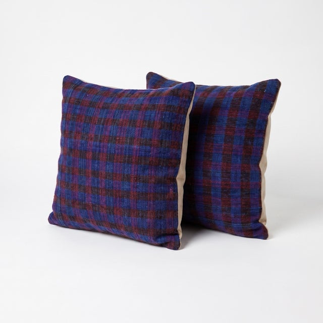 This beautiful 18'' x 20'' & 19'' x 20'' pillow cover set was made from authentic Turkish Kilim pieces. Bright colors of...