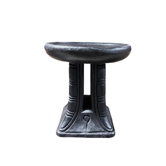 Unique Bamileke Royalty Stool/Table from Cameroon, is an unusual find. Constructed from a single piece of wood, this stool...
