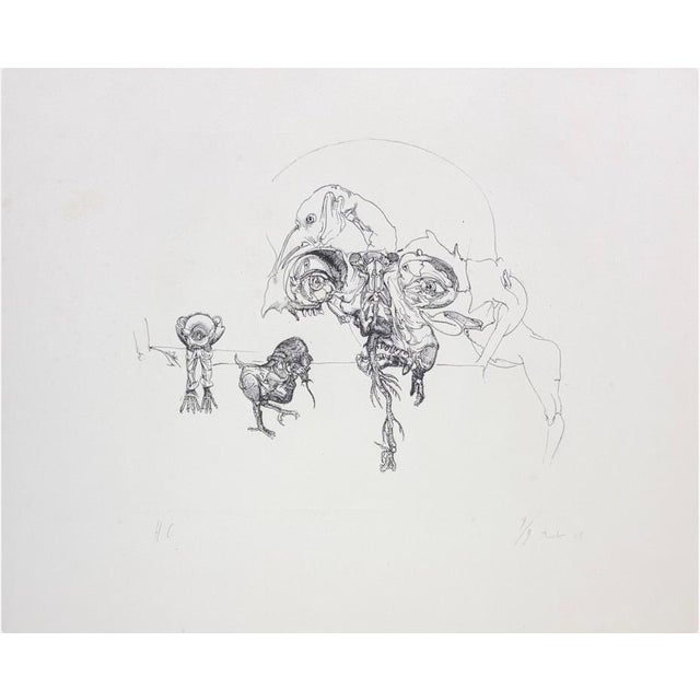 Miodrag Djuric (Dado), Untitled, 1968, Original Lithograph For Sale - Image 4 of 4