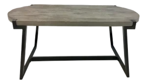 Cyan Co. Weayhered Gray and Iron Cocktail Table