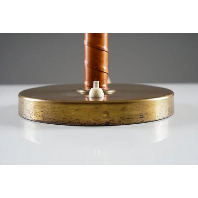 Animal Skin Swedish Modern Model 15624 Table Lamp from Böhlmarks, 1940s For Sale - Image 7 of 17