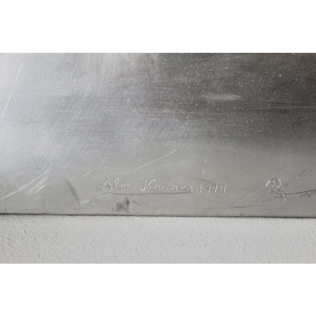 Alex Kovacs Large Metal Chess Board Wall Sculpture Signed Mid 20th Century Modern For Sale - Image 9 of 18