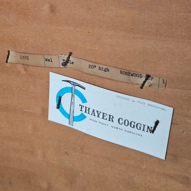Milo Baughman for Thayer Coggin Mid-Century Rosewood & Walnut Coffee Table - Model 4325 For Sale - Image 11 of 11