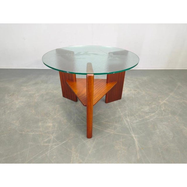 Mid-Century Danish Teak Round Coffee Table, 1960s For Sale - Image 3 of 12