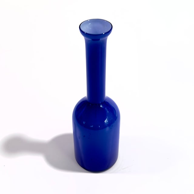 1990s Jewel-Toned Glass Bottle Vase Curation - Group of 5 For Sale - Image 5 of 17