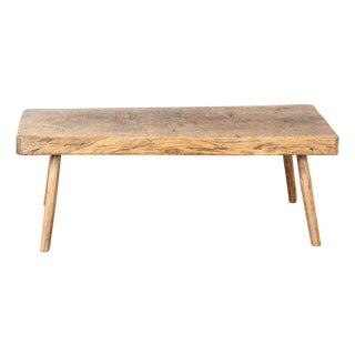 Early 20th Century Rustic Peg Leg Coffee Table For Sale