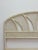 Vintage White Wicker Arched Queen Headboard Coastal Boho Hollywood Regency For Sale - Image 12 of 12