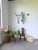 Antique wall-mounted coat rack with four metal arms and brass details, their zigzag shape lending it a certain charm. Very...