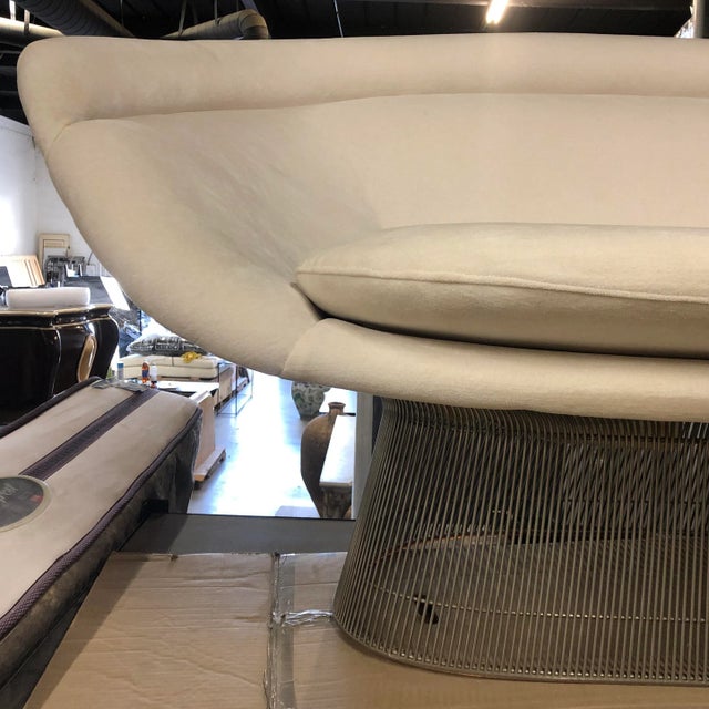 Warren Platner Mid 20th Century Settee Attributed to Warren Platner for Knoll For Sale - Image 4 of 10