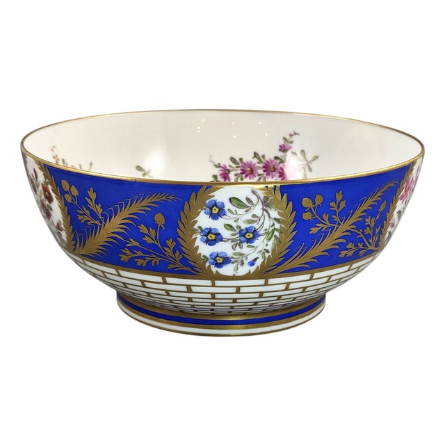 Large Antique Porcelain Footed Bowl from Samson, 1800s For Sale
