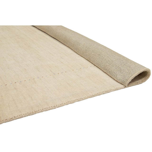 Modern Gabbeh Oversized Wool Rug With Minimalist Design For Sale - Image 4 of 12