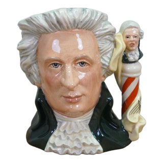 Royal Doulton English Traditional Wolfgang Amadeus Mozart Great Composer Toby Character Jug For Sale