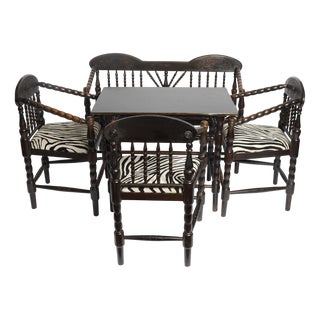 Worpswede Seating Set in Pine, 1905, Set of 5 For Sale