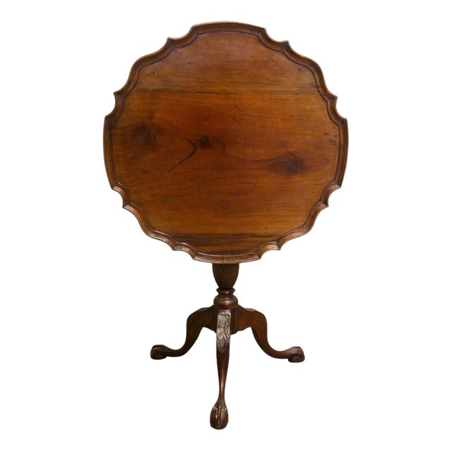 19th Century Tilt Top Wine Table on 3-Footed Base For Sale
