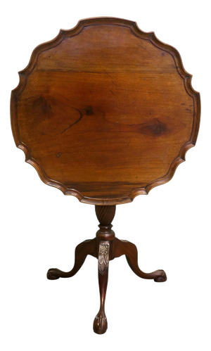 19th Century Tilt Top Wine Table on 3-Footed Base