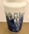 Stylish Mid-Century Modern Abstract Blue and White Porcelain Vase, Circa, 1960’s