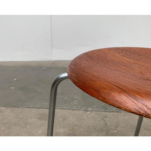 Set of Mid-Century Danish Model 3170 Dot Stool by Arne Jacobsen for Fritz Hansen, 1968 For Sale - Image 10 of 18
