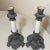 Bronze Pair of Antique Bronze Patinated Ornate Porcelain Candlesticks Candle Holders For Sale - Image 8 of 13